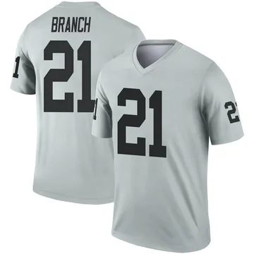 Men's Cliff Branch Las Vegas Raiders Legend Inverted Silver Jersey