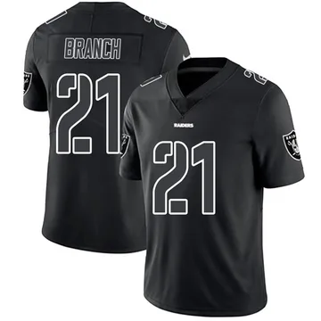 Men's Cliff Branch Las Vegas Raiders Limited Black Impact Jersey
