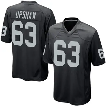 Men's Wilson Gene Upshaw Las Vegas Raiders Game Black Team Color Jersey