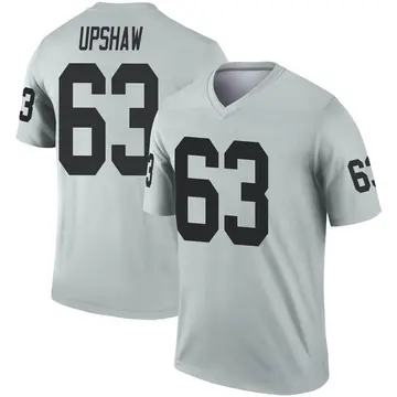 Men's Wilson Gene Upshaw Las Vegas Raiders Legend Inverted Silver Jersey