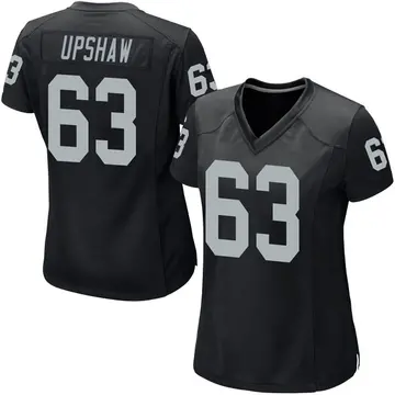 Women's Wilson Gene Upshaw Las Vegas Raiders Game Black Team Color Jersey
