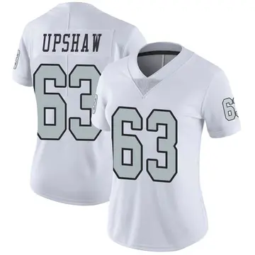 Women's Wilson Gene Upshaw Las Vegas Raiders Limited White Color Rush Jersey