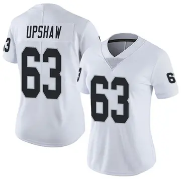 Women's Wilson Gene Upshaw Las Vegas Raiders Limited White Vapor Untouchable Jersey