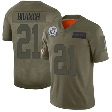 Youth Cliff Branch Las Vegas Raiders Limited Camo 2019 Salute to Service Jersey